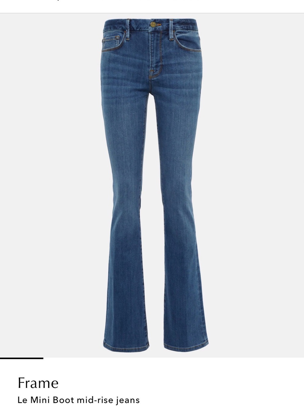Frame Denim Le Mini Boot Mid-Rise Blue Denim Women's Jeans Sz 30